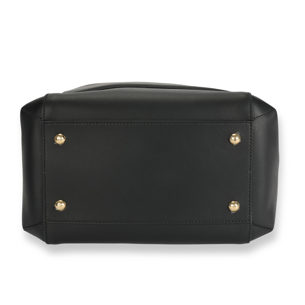 Fendi Black Vitello Leather Karligraphy Chain Bucket Bag - Picture 4 of 7